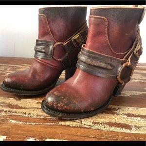 Freebird distressed ankle boots